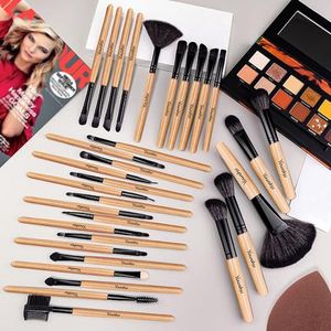 professionele make-up-kwastenset, eersteklas synthetische kwasten, voor poeder, vloeibare crème, gezicht, oogschaduw, cosmetische kwast 32