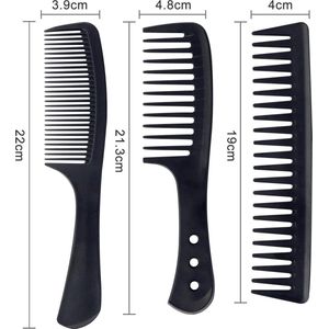 kammen set -Professionele stylingkammenset , 3 stuks