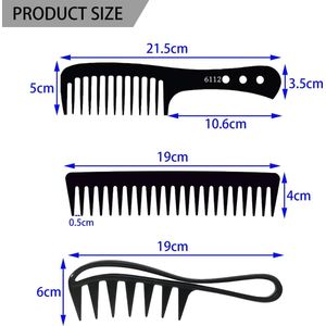 kammen set -Professionele stylingkammenset ,6 stuks