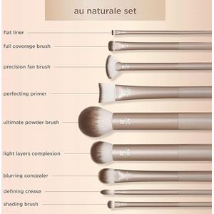 professionele make-up-kwastenset, eersteklas synthetische kwasten, voor poeder, vloeibare crème, gezicht, oogschaduw, cosmetische kwast 9
