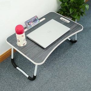 Laptoptafel voor bed, opvouwbare bedtafel,Laptoptafel for your bed, inklapbare laptoptafel - ontbijttafel met inklapbare poten 60D x 40W x 27H centimetres