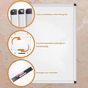 whiteboard - Magnetisch bord 120 x 90 cm