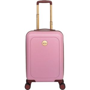 MŌSZ Koffer handbagage / Trolley / Reiskoffer / Koffers - 55 x 35 x 20 cm - Lauren- Roze (incl GRATIS QR-tag)