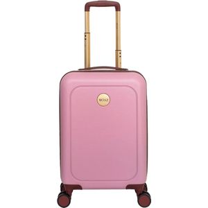 MŌSZ Koffer handbagage / Trolley / Reiskoffer / Koffers - 55 x 35 x 20 cm - Lauren- Roze (incl QR kofferlabel)