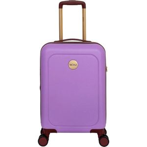 MŌSZ Koffer handbagage / Trolley / Reiskoffer / Koffers - 55 x 35 x 20 cm - Lauren- Lila (incl QR kofferlabel)