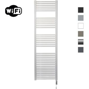 Elektrische radiator sanicare hwv met wifi 172x45 cm wit 920w met thermostaat wit rechtsonder