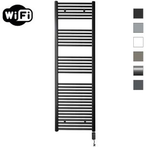 Elektrische Radiator Sanicare HWV Met Wifi 172x60 cm Mat Zwart 1127W Met Thermostaat Zwart Rechtsonder