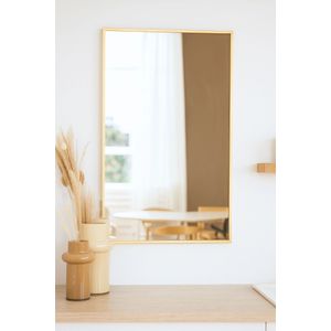 MCS Master & Co. Ronde metalen zwarte spiegel, moderne muur opknoping grote spiegel voor badkamer, slaapkamer en woonkamer, 66 cm