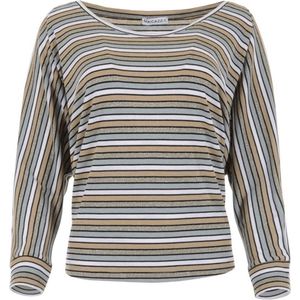 MAICAZZ - Yvonne Top - Dusti Olive Stripe - Katoen