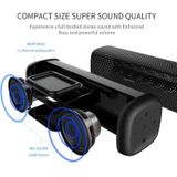 meidong MD-6110 draagbare draadloze Bluetooth speaker stereo 15W TF Music subwoofer Metal speakers voor buiten