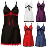 3 PC'S Sling Lace sexy perspectief lingerie Pyama (wit)