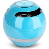 T&G A18 Ball Bluetooth Speaker met LED licht draagbare draadloze mini speaker mobiele muziek MP3 subwoofer ondersteuning TF (blauw)