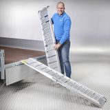 Datona® Oprijplaat aluminium opvouwbaar - 182 cm (2 stuks)