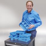 Datona Vakverdeling met 4 compartimenten - 20 stuks -  - blauw