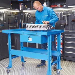 Datona® Montagetafel verrijdbaar - Blauw