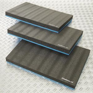 Datona® Schuimmat voor gereedschapswagen gelaagd - 3 stuks