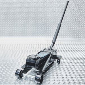 Datona® Hydraulische autokrik - 2,5 ton met assteunen 6 ton - Mat Zwart