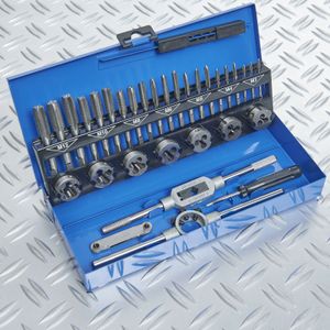 Datona® Schroefdraadsnijset 32-delig M3-M12 - Blauw