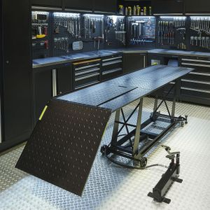 Datona® Motorheftafel hydropneumatisch met MotoGP Paddockstand set - Zwart