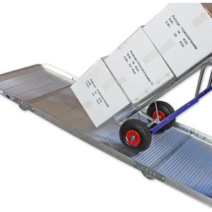 Datona® - Oprijplaat extra breed - inklapbaar - 180 cm rijplaat rijgoot