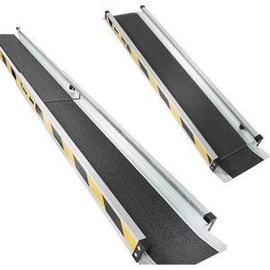 Datona® - Aluminium oprijplaat uitschuifbaar - 150 cm (2 stuks)