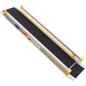 Datona® - Aluminium oprijplaat uitschuifbaar - 120 cm rijplaat rijgoot