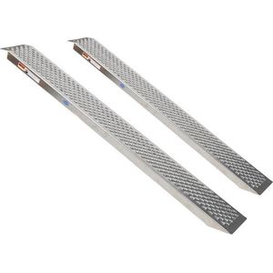 Datona® - Aluminium rijplaat - 200 cm - 2 stuks