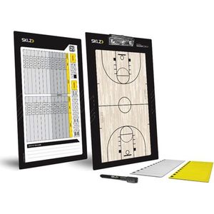 SKLZ Basketbal Coachbord - Inclusief 1 Dry-Erase Marker, 12 Witte Magneten en 12 Gele Magneten