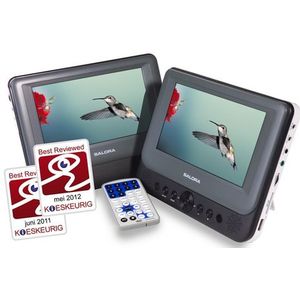 Salora - DVP7048TWIN - Portable DVD Speler - 2 Schermen - Draagbare Speler