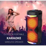 Newrixing NRG6601A Outdoor Portable Karaoke draadloze luidspreker 20W Audio -versterker met MIC (C)