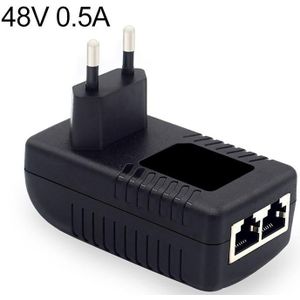 48V 0.5A Router AP Wireless POE / LAD Power Adapter(EU Plug)