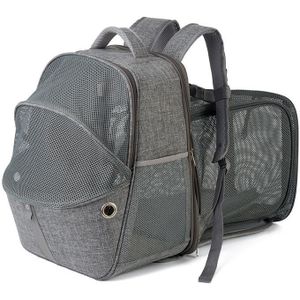 LDLC QS-067 Outdoor Breathable Can Expand Portable Pet Bag(Gray)