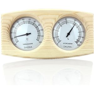 2 In 1 Sauna Hout Thermometer Hygrometer Stoombad Thermometure Instrument Vochtigheid