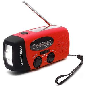 Portable Hand Radio Solar Crank Dynamo Powered Am/Fm/Noaa Weather Radio Gebruik Emergency Led Zaklamp En Power bank