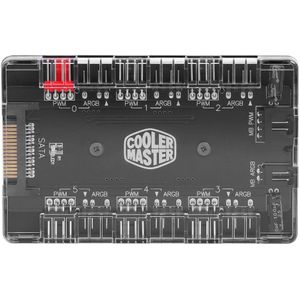 4Pin Pwm 3Pin Adresseerbare Rgb Adapter 1 Tot 6 Multi Way Splitter Pwm Argb Fan Hub Plug Play Handig bedienen