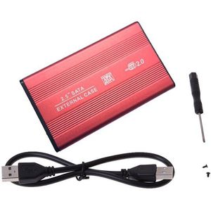 2.5inch USB 2.0 Externe HDD Behuizing 3TB 480mbps Hoge Snelheid Aluminium HDD Drive Case voor 2.5"" SATA Harde Schijf