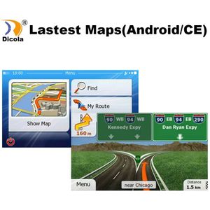 Gps Navigatie Android Wince Windows Ce 6.0/Android Os Gps Navigatie Accessoires 8 Gb Micro Tf Kaart Kaart Gps accessoires