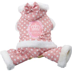 Winter Warme Hond Kleren Puppy Katoenen Jassen met Cap Puppy Kat Hoodie Jas Voor Hond Mooie jumpsuit Yorkie