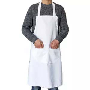 Linnen schort voor mannen met zakken – steengewassen barbecue- en keukenschort – verstelbare volledige keukenschort – duurzaam Europees vlas cadeau voor hem - België