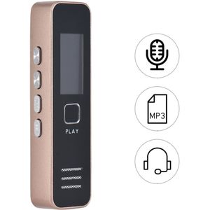 Digitale Voice Recorder MP3 Speler Mini Voice Recorder Ondersteuning 32 Gb Tf Card Professionele Dictafoon 20 Uur Opnametijd