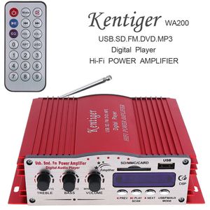 12V Hi-Fi Digitale Led Display 2 Kanalen Auto Stereo Versterker Fm Radio Ondersteuning Usb/Sd/Fm/Mmc/Dvd/MP3 Ingang