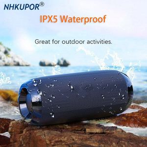 Portable Bluetooth Speaker 20W Draadloze Bass Kolom Waterdichte Outdoor Usb Stereo Versterker Ondersteuning Aux Tf Subwoofer Luidspreker