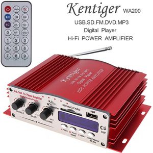 Kentiger DC12V Hi-Fi Car Stereo Versterker Fm Radio Digitale Speler Ondersteuning Usb/Sd/Fm/Mmc/Dvd/MP3 Ingang