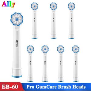 EB60 Pro Gum Care Opzetborstels Voor Braun Oral B Vitality Precision Clean Sensitive Clean D12 D16 Toothbrus Heads