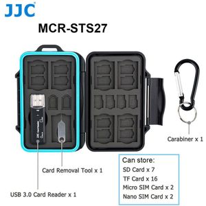 Jjc Memory Card Case Houder Storage Box Voor Sd Sdhc Sdxc Micro Sd Microsd Tf Micro Sim Nano Sim Card keeper Wallet Organizer