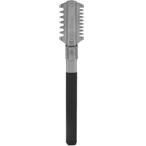 Professionele Razor Kam Haar Knippen Dunner Razor Kam Rvs Scheermes Dual Trimmer Baard Snor Scheren Tool