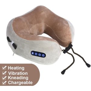 Neck Massager U Vormige Kussen Multifunctionele Elektrische Massage Kussen Auto En Thuis Therapie Cervicale Massager Voor Nek Ontspannen