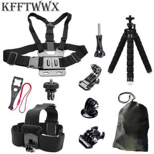Kfftwwx Accessoires Kit Voor Gopro Hero 10 9 8 7 6 5 4 3 Black Max Go Pro Sessie Yi 4K Sjcam SJ8 Pro Eken H9R Osmo Actie Camera