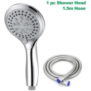 Zhangji Badkamer 5-Modus Douchekop Grote Panel Waterbesparende Nozzle Klassieke Standaard G1/2 Douche accessoires Willekeurige Kleur