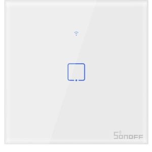 Sonoff T1 Smart Wifi Rf/App/Touch Control Muur Lichtschakelaar 1 /2 /3 Gang 86 type Uk Panel Muur Touch Light Switch Smart Home